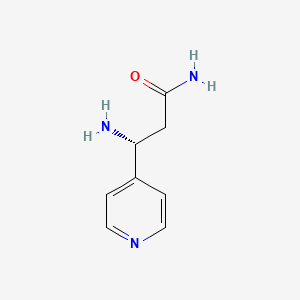 (3R)-3-Amino-3-(4-pyridyl)propanamide - 