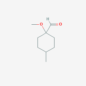 1-Methoxy-4-methylcyclohexane-1-carbaldehyde - 