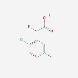 2-(2-Chloro-5-methylphenyl)-2-fluoroacetic acid - 