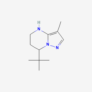 7-tert-Butyl-3-methyl-4H,5H,6H,7H-pyrazolo[1,5-a]pyrimidine - 