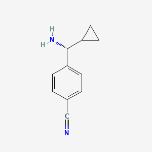 (R)-4-(Amino(cyclopropyl)methyl)benzonitrile - 