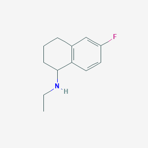 N-ethyl-6-fluoro-1,2,3,4-tetrahydronaphthalen-1-amine - 1427378-68-4