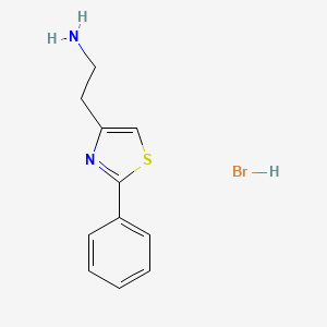 2-(2-Phenyl-1,3-thiazol-4-yl)ethan-1-amine hydrobromide - 
