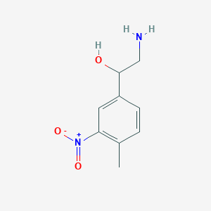 2-Amino-1-(4-methyl-3-nitrophenyl)ethan-1-OL - 