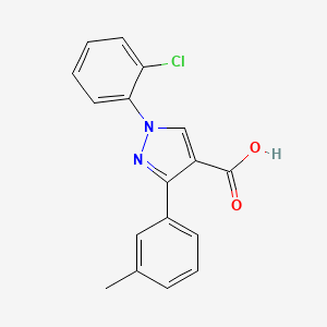 1-(2-chlorophenyl)-3-(3-methylphenyl)-1H-pyrazole-4-carboxylic acid - 