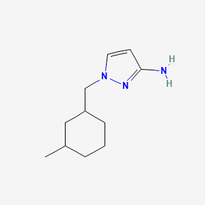 1-[(3-Methylcyclohexyl)methyl]-1H-pyrazol-3-amine - 