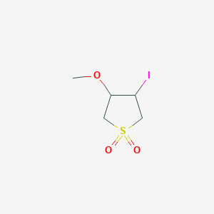 3-Iodo-4-methoxy-1lambda6-thiolane-1,1-dione - 