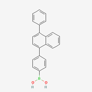 (4-(4-Phenylnaphthalen-1-yl)phenyl)boronic acid - 