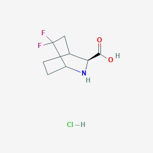 (3S)-6,6-difluoro-2-azabicyclo[2.2.2]octane-3-carboxylic acid hydrochloride - 