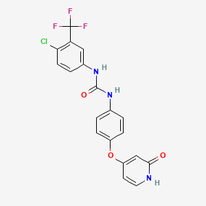 1-(4-Chloro-3-(trifluoromethyl)phenyl)-3-(4-((2-oxo-1,2-dihydropyridin-4-yl)oxy)phenyl)urea - 228400-57-5