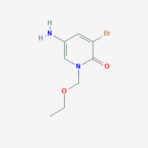 5-Amino-3-bromo-1-(ethoxymethyl)-1,2-dihydropyridin-2-one - 