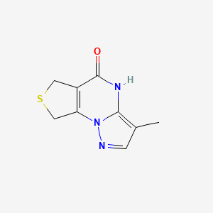 10-Methyl-4-thia-1,8,12-triazatricyclo[7.3.0.0,2,6]dodeca-2(6),9,11-trien-7-one - 