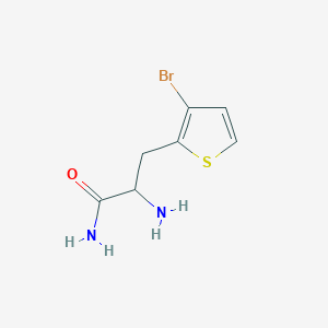 2-Amino-3-(3-bromothiophen-2-yl)propanamide - 