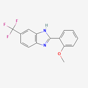 2-(2-Methoxyphenyl)-6-(trifluoromethyl)-1H-benzo[D]imidazole - 