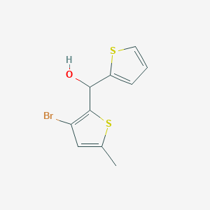 (3-Bromo-5-methylthiophen-2-yl)(thiophen-2-yl)methanol - 