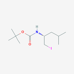 (R)-tert-Butyl (1-iodo-4-methylpentan-2-yl)carbamate - 
