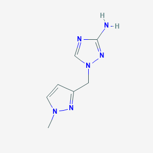 1-[(1-methyl-1H-pyrazol-3-yl)methyl]-1H-1,2,4-triazol-3-amine - 