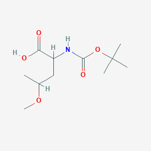 2-([(Tert-butoxy)carbonyl]amino)-4-methoxypentanoic acid - 