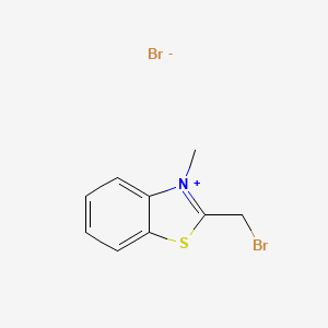 2-(Bromomethyl)-3-methylbenzo[d]thiazol-3-ium bromide - 