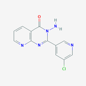 3-Amino-2-(5-chloropyridin-3-YL)pyrido[2,3-D]pyrimidin-4(3H)-one - 