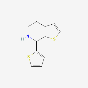 7-(Thiophen-2-YL)-4H,5H,6H,7H-thieno[2,3-C]pyridine - 