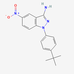 1-(4-(tert-Butyl)phenyl)-5-nitro-1H-indazol-3-amine - 