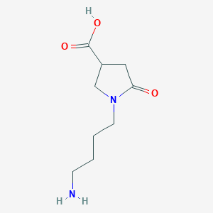 1-(4-Aminobutyl)-5-oxopyrrolidine-3-carboxylic acid - 1427380-61-7