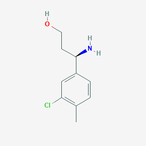 (3R)-3-amino-3-(3-chloro-4-methylphenyl)propan-1-ol - 
