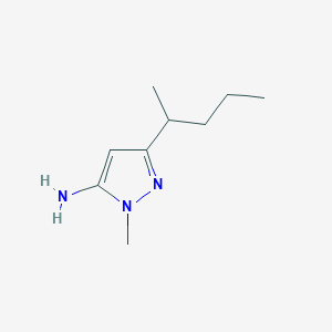 1-methyl-3-(pentan-2-yl)-1H-pyrazol-5-amine - 