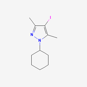 1-cyclohexyl-4-iodo-3,5-dimethyl-1H-pyrazole - 