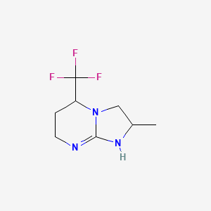 2-Methyl-5-(trifluoromethyl)-2H,3H,5H,6H,7H,8H-imidazo[1,2-a]pyrimidine - 