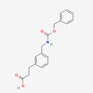 3-(3-((((Benzyloxy)carbonyl)amino)methyl)phenyl)propanoic acid - 1131595-05-5