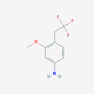 3-Methoxy-4-(2,2,2-trifluoroethyl)aniline - 1257832-55-5