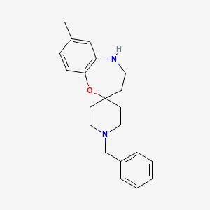 1'-Benzyl-7-methyl-4,5-dihydro-3H-spiro[benzo[B][1,4]oxazepine-2,4'-piperidine] - 