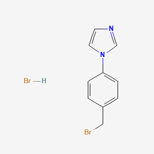 1-(4-(Bromomethyl)phenyl)-1H-imidazole hydrobromide - 