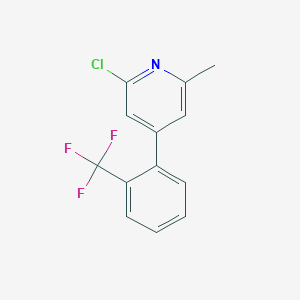 2-Chloro-6-methyl-4-(2-(trifluoromethyl)phenyl)pyridine - 