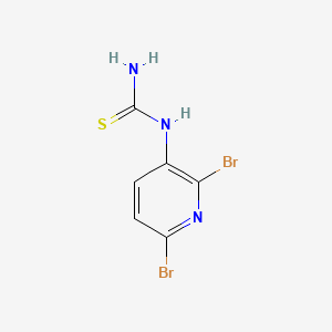 1-(2,6-Dibromopyridin-3-yl)thiourea - 