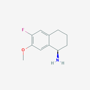 (R)-6-Fluoro-7-methoxy-1,2,3,4-tetrahydronaphthalen-1-amine - 