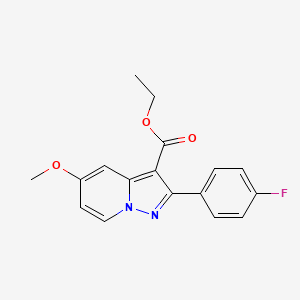 Ethyl 2-(4-fluorophenyl)-5-methoxypyrazolo[1,5-A]pyridine-3-carboxylate - 