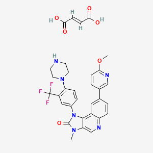 (E)-but-2-enedioic acid;8-(6-methoxypyridin-3-yl)-3-methyl-1-[4-piperazin-1-yl-3-(trifluoromethyl)phenyl]imidazo[4,5-c]quinolin-2-one - 