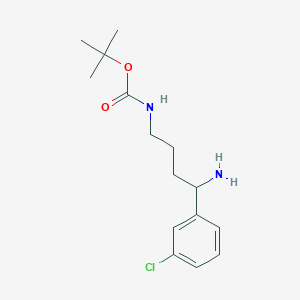 Tert-butyl (4-amino-4-(3-chlorophenyl)butyl)carbamate - 
