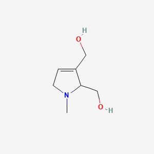 1H-Pyrrole-2,3-dimethanol, 2,5-dihydro-1-methyl- - 53365-59-6