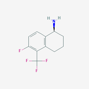 (S)-6-fluoro-5-(trifluoromethyl)-1,2,3,4-tetrahydronaphthalen-1-amine - 