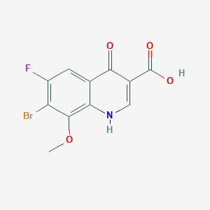7-Bromo-6-fluoro-8-methoxy-4-oxo-1,4-dihydroquinoline-3-carboxylic acid - 