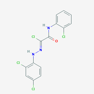 (1Z)-2-(2-chloroanilino)-N-(2,4-dichlorophenyl)-2-oxoethanehydrazonoyl chloride - 