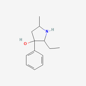 2-Ethyl-5-methyl-3-phenylpyrrolidin-3-ol - 