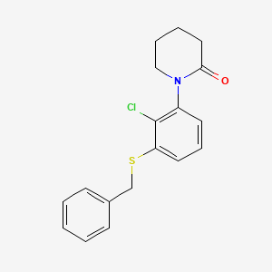 1-(3-(Benzylthio)-2-chlorophenyl)piperidin-2-one - 