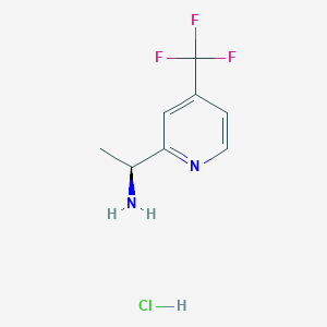 (1S)-1-[4-(trifluoromethyl)pyridin-2-yl]ethanamine;hydrochloride - 