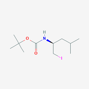 (S)-tert-Butyl (1-iodo-4-methylpentan-2-yl)carbamate - 