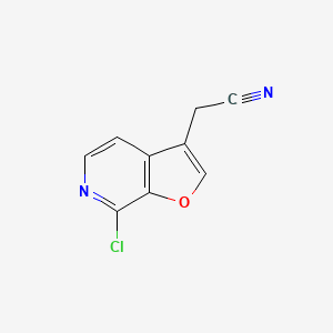 2-(7-Chlorofuro[2,3-c]pyridin-3-yl)acetonitrile - 